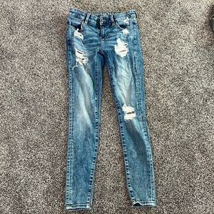 American Eagle jeggings. Size 0. Color:blue